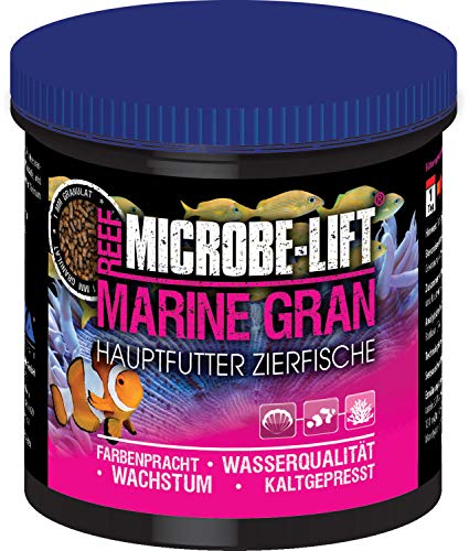 MICROBE-LIFT Marine Gran alimento completo para todos los peces de cualquier acuario de agua salada, 500 ml / 300 g