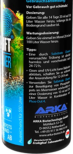 MICROBE-LIFT Substrate Cleaner – Bacterias de elevada Actividad para la eliminación de la Suciedad y desechos en los acuarios, para Agua Dulce y Salada