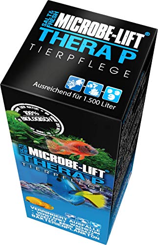 MICROBE-LIFT TheraP – Bacterias de Limpieza para el Cuidado de Peces, previene Enfermedades, favorece el Crecimiento de los Animales, para Agua Dulce y Salada