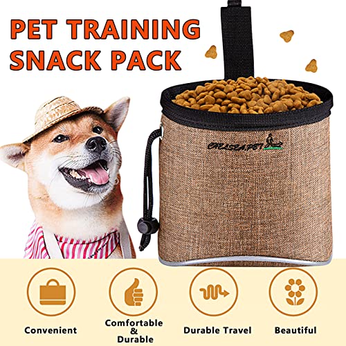 Miioto Bolsa para Chuches Perro, Bolsa Premios Perro, Bolsa Entrenamiento Perro con Ajustable Cinturón y Pinza de Cinturón, Bolsa de Snacks para Perros, Entrenando, Caminando