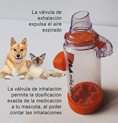 mike_alpha Cámara para inhalador de Aerosol para Gatos y Perros