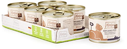 MjAMjAM - Pienso acuoso para Gatos - Delicioso Caballo Puro - Sin Cereales - 6 x 200 g