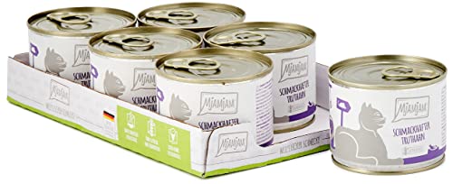 MjAMjAM - Pienso acuoso para Gatos - Sabroso Pavo sobre deliciosas Zanahorias - Sin Cereales - 6 x 200 g