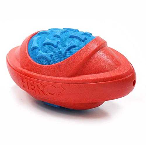 MKDSUH Pelota De Fútbol Rugby De Goma Flotante Hecha para Masticadores Agresivos Que Es Resistente, Duradera Y Duradera Pelota para Masticar para Perros con