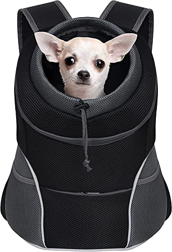 Mochila del Perro, Mochila Portátil para Mascotas, Adjustable Mochila Bolsos para Gato, Perro, Viaje, Fácil de Ajustar para Viajar/Senderismo/Camping (Medium)