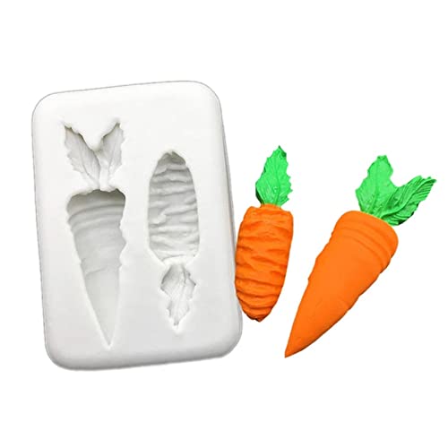 Molare De Silicona de Pastel de Pascua DIY | Moldes de Caramelo de Chocolate Hechos a Mano de Bricolaje | Molde para Fondant Bunny & Carrots, Herramientas caseras para Hornear Pan, gelatina, Cubitos