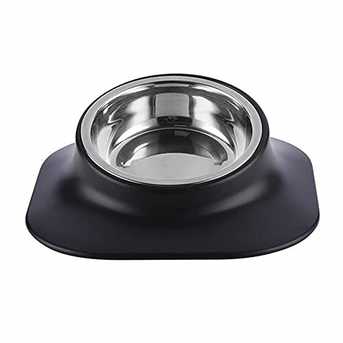 Montloxs Cuenco para Mascotas de Acero Inoxidable con Base de Goma,alimentador Antideslizante Elevado con inclinación de 15 Grados para Perros pequeños/medianos/Grandes, comederos de