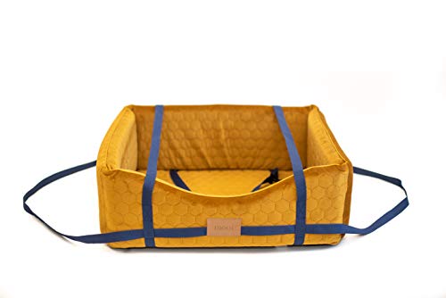 MOOI Cama para Perros, sofá para Perros, Lavable, Exclusiva, Cama para Gatos, cojín para Perros para Perros pequeños y medianos y Grandes, Color Dorado