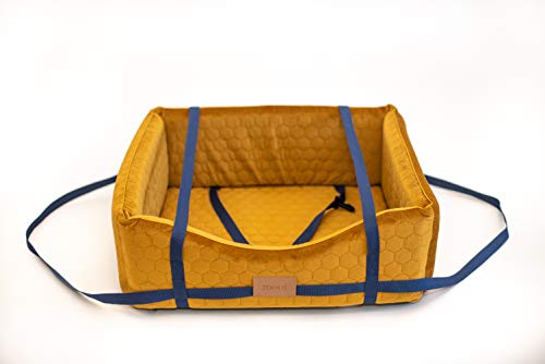 MOOI Cama para Perros, sofá para Perros, Lavable, Exclusiva, Cama para Gatos, cojín para Perros para Perros pequeños y medianos y Grandes, Color Dorado