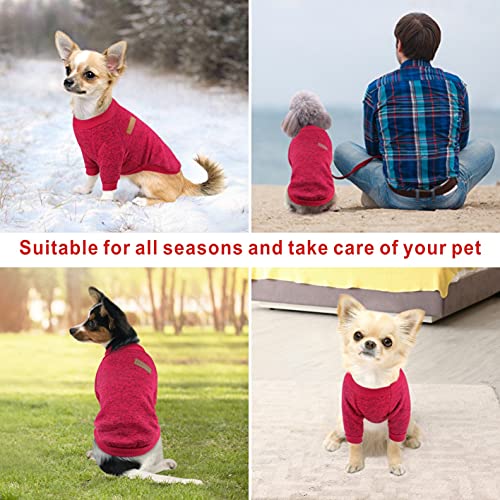 Mosucoirl Suéter para Perros Y Gatos para Mascotas,Jerséis De Invierno para Perros Ropa Gato Cómodo Vellón Traje Abrigo Mascotas Ropa Suéter Cálido Cachorro Pequeño Perro Mediano