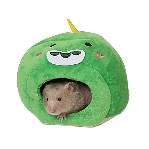 Mousyee Nido Hamster Algodon, Nido de Hámster de Algodón PP Cálido Casa Pequeña de Felpa Suave para Mascotas con Almohadilla Interior Cama para Dormir de Hámster para Ratones de Hámster Enano