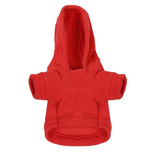 MSemis Disfraz Papá Noel Navidad para Perros Gatos Abrigo de Mascota Traje Árbol Navidad Chaqueta Mascotas Sudadera con Capucha Ropa Fiesta Navideña Invierno Rojo A XL