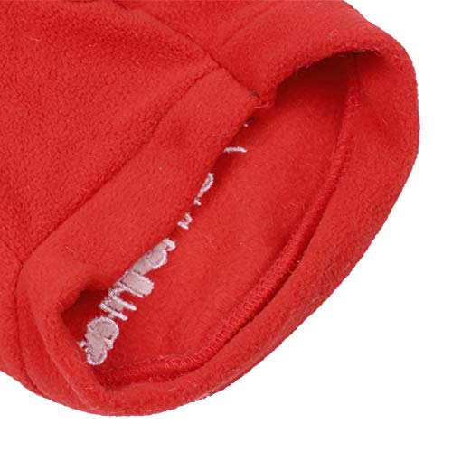 MSemis Disfraz Papá Noel Navidad para Perros Gatos Abrigo de Mascota Traje Árbol Navidad Chaqueta Mascotas Sudadera con Capucha Ropa Fiesta Navideña Invierno Rojo A XL