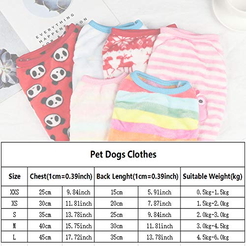 Msicoco Traje de franela suave de animales con estampado de huellas de patas, abrigo cálido para gatos, ropa para mascotas, chaleco para cachorro, mono para perro (XXS-Panda)