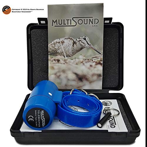 MultiSound - Collar Beeper para Perros de Caza. Totalmente Impermeable y Audible Desde Grandes distancias. Indica con precisión la posición del Perro. (Collar Solo Receptor)