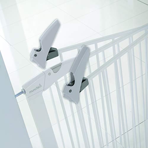 Munchkin - Cancello di sicurezza a pressione Maxi-Secure, 76 - 82 cm, bianco