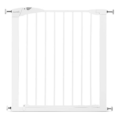 Munchkin - Cancello di sicurezza a pressione Maxi-Secure, 76 - 82 cm, bianco