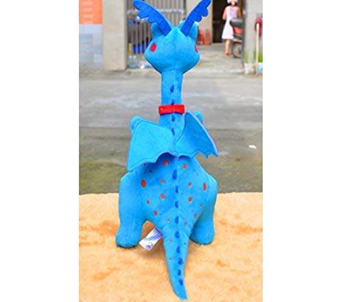 MZHH Juguete de Peluche Suave Clínica Juguetes de Peluche Dragón Azul Muñecas de Peluche Suaves Juguetes para bebés Regalos para niños 39Cm