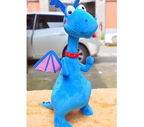 MZHH Juguete de Peluche Suave Clínica Juguetes de Peluche Dragón Azul Muñecas de Peluche Suaves Juguetes para bebés Regalos para niños 39Cm