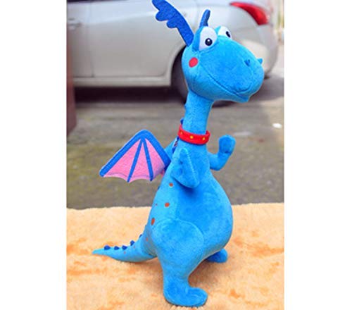 MZHH Juguete de Peluche Suave Clínica Juguetes de Peluche Dragón Azul Muñecas de Peluche Suaves Juguetes para bebés Regalos para niños 39Cm