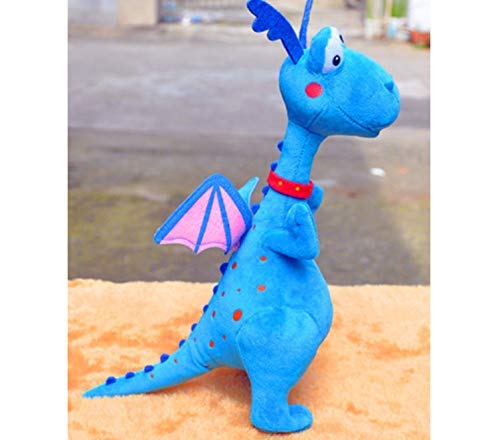 MZHH Juguete de Peluche Suave Clínica Juguetes de Peluche Dragón Azul Muñecas de Peluche Suaves Juguetes para bebés Regalos para niños 39Cm