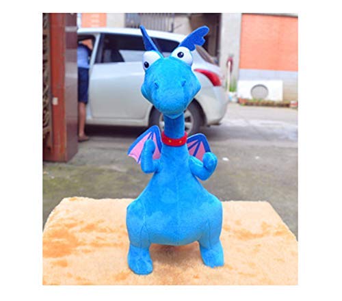 MZHH Juguete de Peluche Suave Clínica Juguetes de Peluche Dragón Azul Muñecas de Peluche Suaves Juguetes para bebés Regalos para niños 39Cm