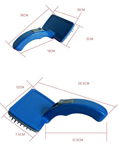 N / A Derramando Herramientas para Animales Domésticos En Forma De S Asa Cepillo De La Preparación Pc 1 Perro Cómodo Cepillo Elimina Mats, Enredos, Pelo Suelto