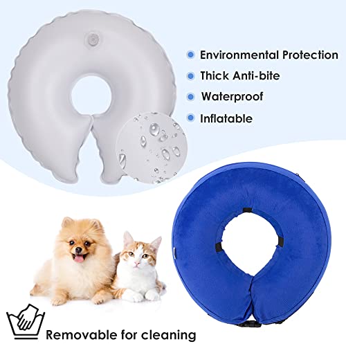 Nasjac Collar de recuperación Inflable para Perros, Collar Inflable para Perros Soft Pet Recovery con Hebilla Ajustable