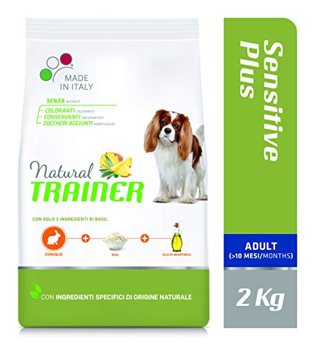 Natural Trainer Sensitive Plus - Pienso para Perros Mini-Toy Adult con Conejo y Arroz - 2kg