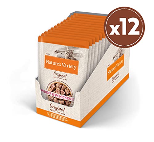 Nature's Variety Original No Grain - Paté para Gatos Adultos con Buey y Pollo - Caja 12 x 70 g