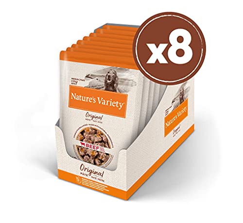 Nature's Variety Original No Grain - Paté para Perros Adultos con Buey - Caja 8 x 300 g