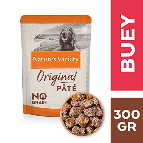 Nature's Variety Original No Grain - Paté para Perros Adultos con Buey - Caja 8 x 300 g