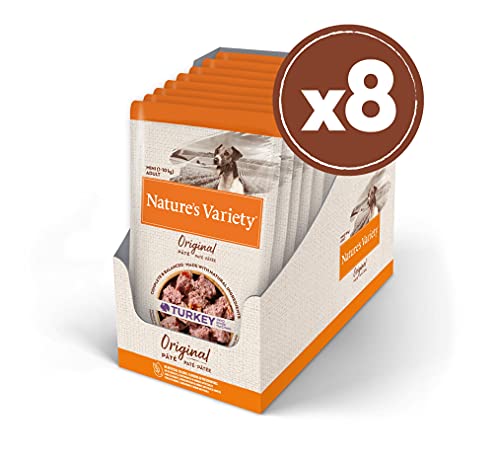 Nature's Variety Original No Grain - Paté para Perros Adultos Mini con Pavo - Caja 8 x 150 g