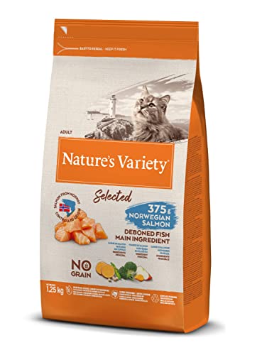 Nature's Variety Selected - Pienso para gatos adultos con salmón noruego sin espinas 1,25 Kg