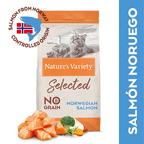 Nature's Variety Selected - Pienso para gatos adultos con salmón noruego sin espinas 7 Kg