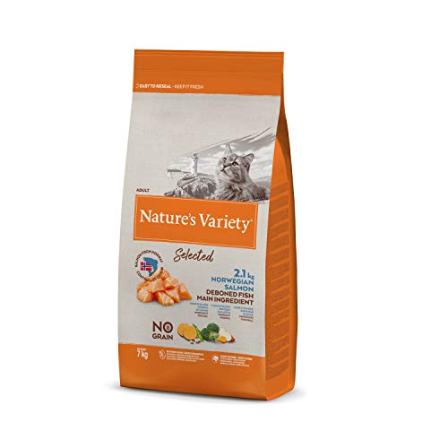 Nature's Variety Selected - Pienso para gatos adultos con salmón noruego sin espinas 7 Kg