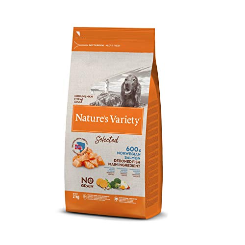 Nature's Variety Selected - Pienso para perros adultos con salmón noruego sin espinas 2 Kg