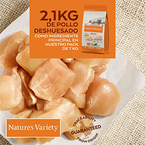 Nature's Variety Selected - Pienso para perros adultos mini con pollo campero deshuesado 7 Kg