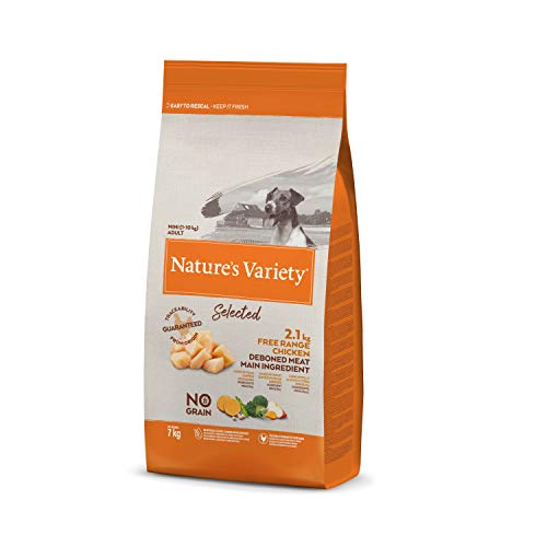 Nature's Variety Selected - Pienso para perros adultos mini con pollo campero deshuesado 7 Kg