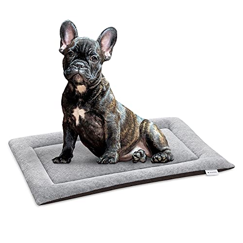 Navaris Cama de Viaje para Mascotas - Colchoneta Lavable de 47 x 30 CM para Perro y Gato - Cojín pequeño para casa Coche Camping transportín Jaula