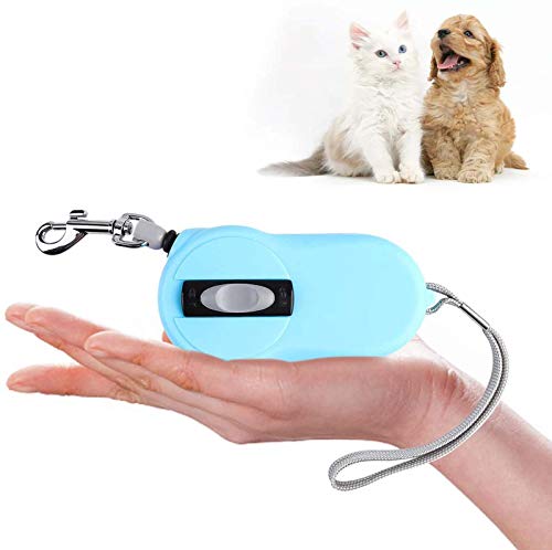 NBZLY -Correa para Perros Extensible, 360 ° Sin Enredos, Mini Correa para Perros 2M, Ideal para Razas Pequeñas, Perros, Gatos, Conejos De Menos De 10 Kg, con Freno Y Candado,2 Blue