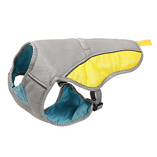 NC Chaleco de enfriamiento para Perros, Chaqueta evaporativa Transpirable, Abrigo de Caza de Mascotas a Prueba de Sol de Seguridad Reflectante, Chaqueta de Verano Anti-Calor para Perros