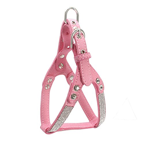 Newtensina Moda Perro arnes con Diamante Bling Linda Perro arnes Cachorros arnes para Perro