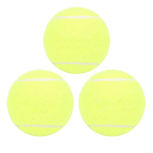 Niunion Pelota de Tenis, 3 uds LEIJIAER Goma Profesional de Alta resiliencia Pelota de Tenis de Entrenamiento Especial para práctica de competición(Tennis Ball)