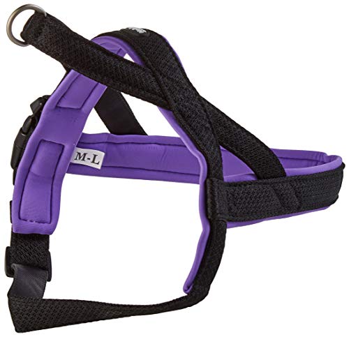 Nobby Norweger Preno - Arnés de malla M-L (L:50 - 64 cm+42 cm; B:25/35 mm), morado