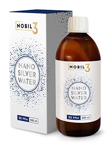 Nobil3 Plata Colloidal 20 ppm 500 ml gotas naturales y puro