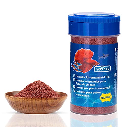 Nobleza - Alimento para Pez Pequeño, Granulado Blando de Lento Hundimiento para Peces, 45 g/ 100 ml