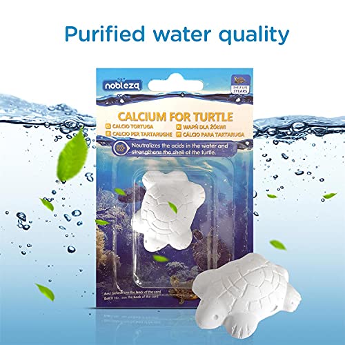 Nobleza - Calcio para Tortugas Acuaticas, 12 Pack Natural Complemento Básico,Realzando el Caparazón de la Tortuga, L5*W3.5cm