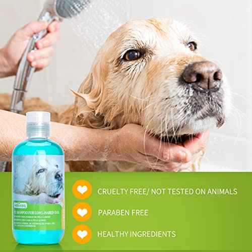 Nobleza Champú para Perros Pelo Largo, Champú Perros Piel Sensible y Dermatitis, champú para Perros Anti olores con Extracto de Hoja de Camellia Sinernsis, Fragancia de Lavanda y Cítricos 250 ml