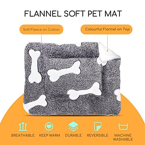 Nobleza Colchonetas para Camas para Perros, Mascotas Lavables a Mano y Lavables a Máquina Manta para Perros, Mantas Cálidas De para Gatos y Perros para Camas De Perros, Sofás 55 × 42 cm